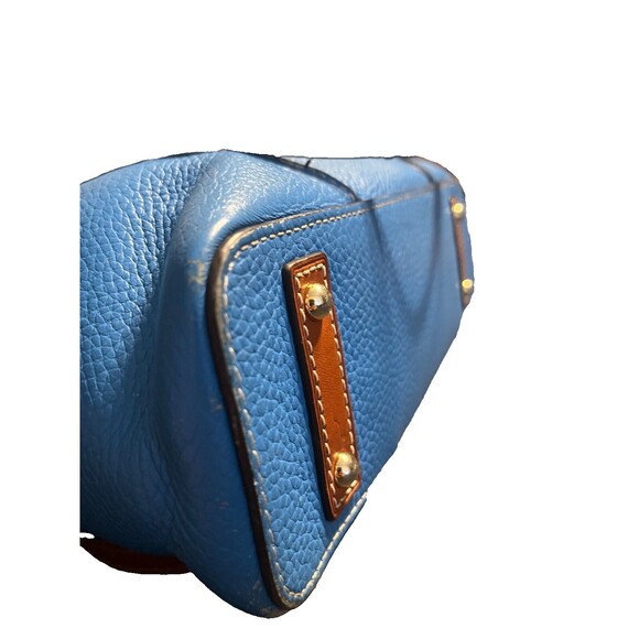 Dooney and Bourke Lexington Blue Pebbled GrainedLeather Shoulder Tote Bag GUC - Picture 6 of 14